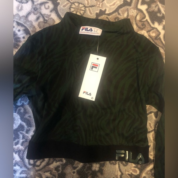 Womens fila zebra print crop top - Picture 5 of 5